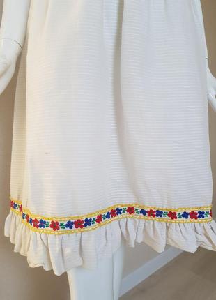 Легкое винтажное ретро платье хлопковое с вышивкой mardi gras5 фото