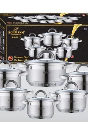 Набор посуды bohmann bh-0717 (12 предметов)6 фото