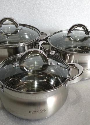 Набор посуды bohmann bh-400 6 предметов5 фото