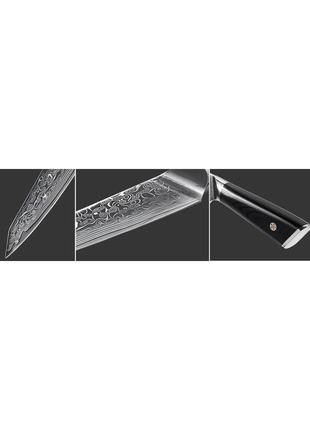 Нож слайсер damascus dk-lkb 5003 vg-10 дамасская сталь 67 слоев лезвие 20 см3 фото