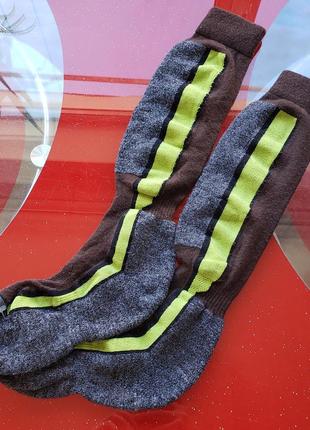 Зимние теплые махровые шерстяные мужские термо носки высокие гольфы 41 42 43 44 р новые1 фото