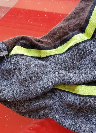 Зимние теплые махровые шерстяные мужские термо носки высокие гольфы 41 42 43 44 р новые2 фото