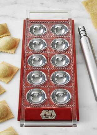 Пельменниця-равиольница marcato ravioli tablet red4 фото