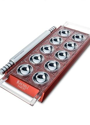 Пельменниця-равиольница marcato ravioli tablet red10 фото