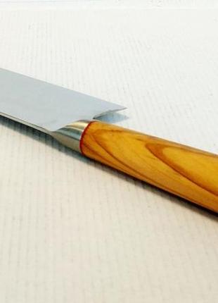 Нож кухонный-топорик 17 см damascus dk-ok 4005 aus-10 дамасская сталь 67 слоев4 фото