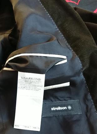 Брендовый фирменный коттоновый вельветовый пиджак strellson,оригинал,новый,размер м.6 фото