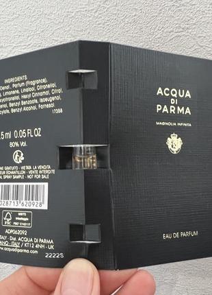 Парфумована вода / пробнік acqua di parma magnolia infinita