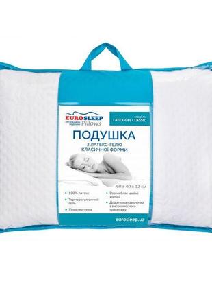 Подушка eurosleep latex gel classic4 фото