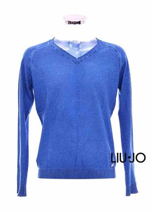 Liu jo стильный джемпер хлопок на весну l-xl