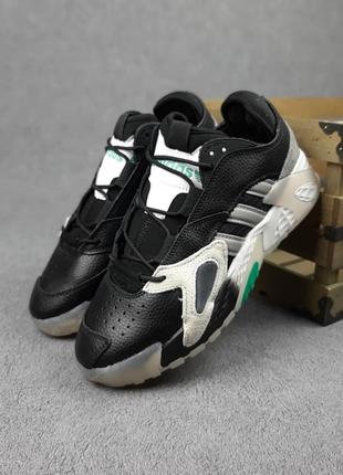Чоловічі чорні шкіряні кросівки adidas streetball 🆕 адідас стритбол
