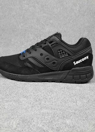 Чоловічі чорні кросівки з сіткою saucony grid sd 🆕 кросівки сауконі7 фото