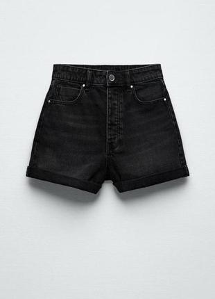 Джинсовые шорты mom fit zara