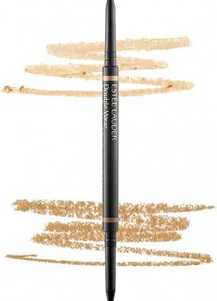 Карандаш для бровей estee lauder double wear stay-in-place brow lift duo 04 highlight blonde brown1 фото