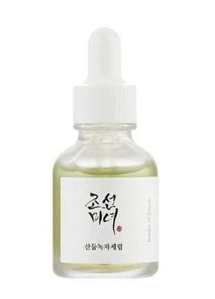 Заспокійливий серум beauty of joseon calming serum green tea+panthenol