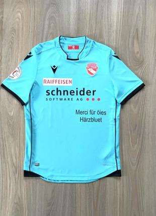 Мужская коллекционная футбольная джерси с автографом macron fc thun switzerland 2019 away1 фото