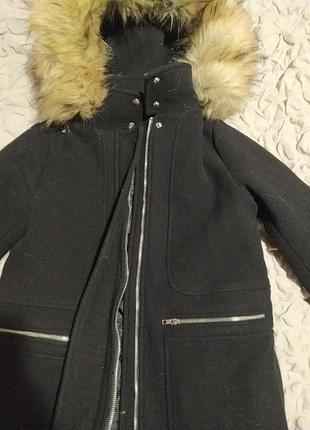 Пальто короткое с большим капишоном, 34-36 р2 фото