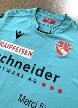 Мужская коллекционная футбольная джерси с автографом macron fc thun switzerland 2019 away4 фото