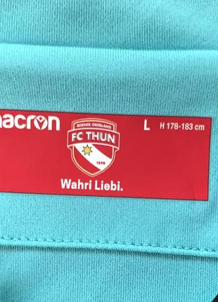 Мужская коллекционная футбольная джерси с автографом macron fc thun switzerland 2019 away5 фото