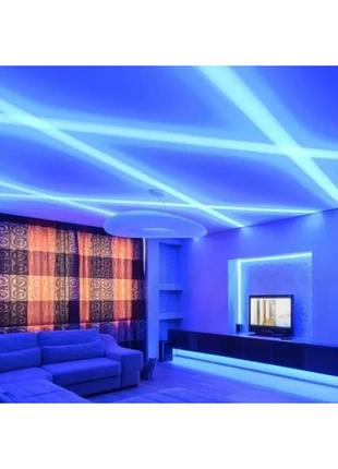 Светодиодная неоновая лента neon 220в jl 2835-120 g ip65 герметичная 5 метров синяя r_249