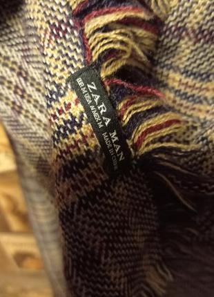 Мужской широкий шарф zara man