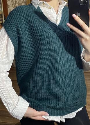 Трендовый жилет вязаный 🪲