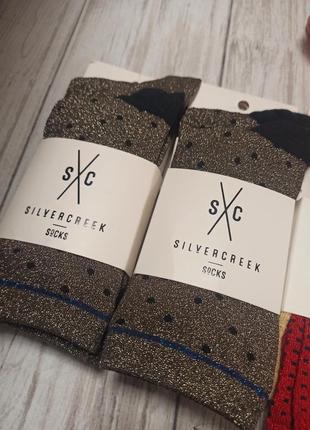 Шкарпетки з люрексом silver creck2 фото