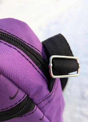 Сумка нагрудная борсетка nike мессенджер через плечо найк фиолетовая6 фото