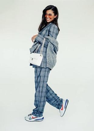 Брючный костюм пиджак и штаны широкие massimo dutti оригинал