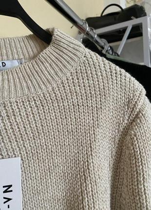 В‘язана базова кофта джемпер светр na-kd свитер вязаная базовая оверсайз2 фото