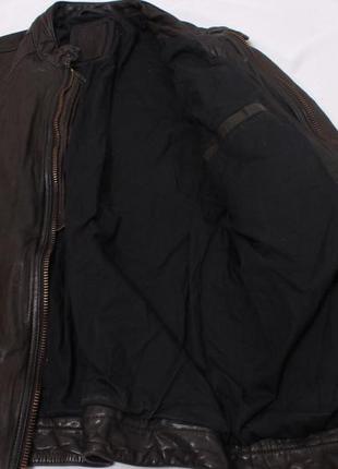 Шкіряна куртка чоловіча чорна allsaints 20246 фото