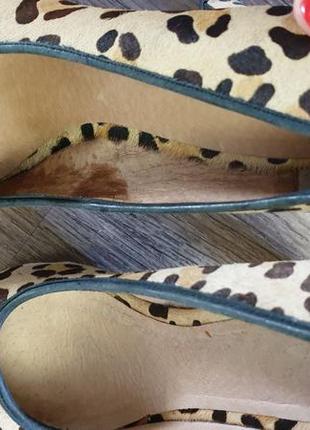 Леопардовые туфли,кожа,topshop,39р4 фото