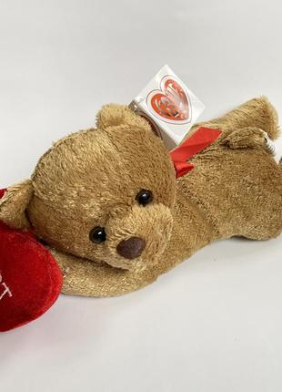 М'яка іграшка плюшевий ведмедик 🧸 із серцем