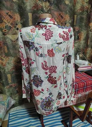 Сорочка, рубашка квітчаста, розмір 44-463 фото
