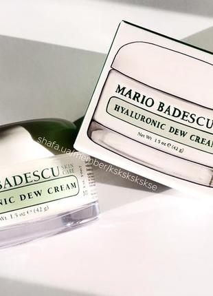 Зволожувальний крем гель для обличчя mario badescu hyaluronic dew cream 42g