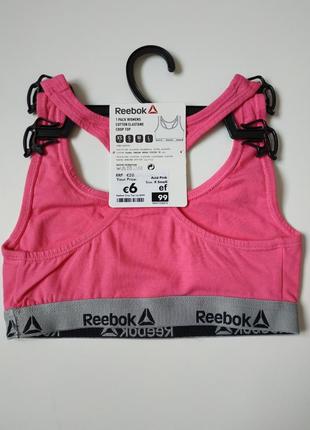 Reebok фирменный женский спортивный топ ребр оригинал3 фото