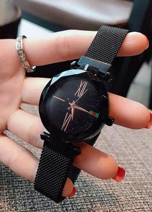 Жіночі наручні годинники starry sky watch black3 фото