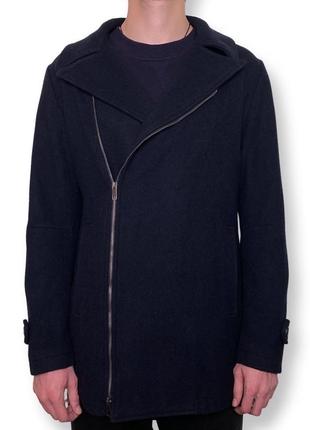 Авангардное зауженное шерстяное пальто antony morato gold slim fit шерсть авангард allsaints rick owens boris bidjan 50 l3 фото