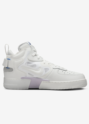 Оригинальные мужские высокие кроссовки nike air force 1 mid react. цвет белый. все размеры.5 фото