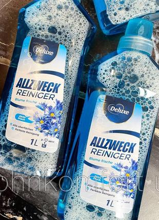 Рідина для миття підлоги deluxe allzweck reiniger blume frische 1l