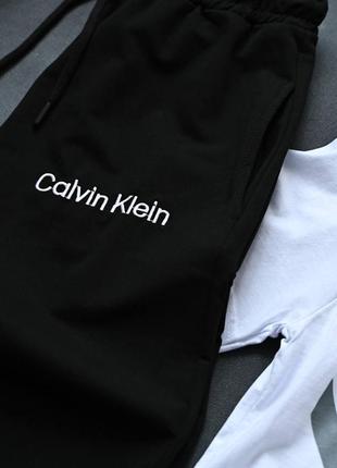 Мужской костюм calvin klein черный / повседневные костюмы калвин клеин6 фото