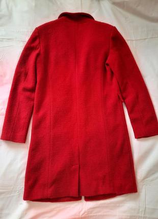 Демисезонное красное пальто польша2 фото
