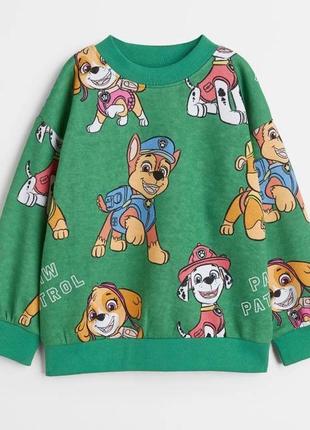 Кофтинка з щенячим патрулем від h&m.