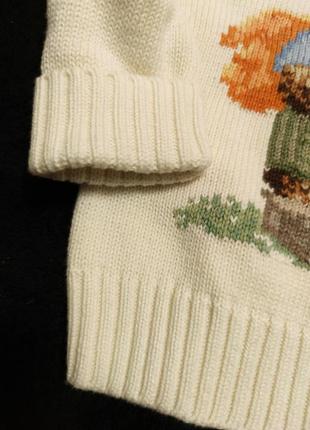 Колекційний в'язаний светр ralph lauren baby teddy bear knit sweater6 фото