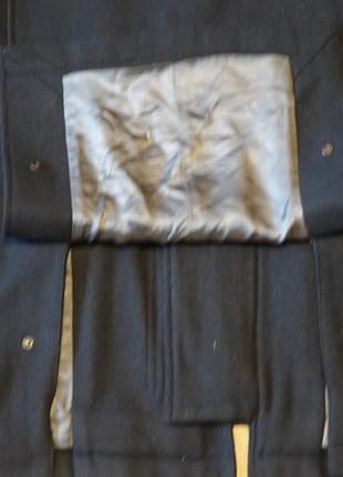 Стильная утепленная черная шерстяная куртка reiss англия l.9 фото
