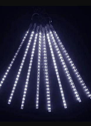 Гирлянда тающие сосульки led 50 см гирлянда сосулька rd  109 трубки  сосульки 50см цвет ламп  белый