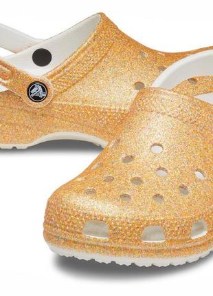 Crocs glitter clog сабо жіночі крокс, оригінал.