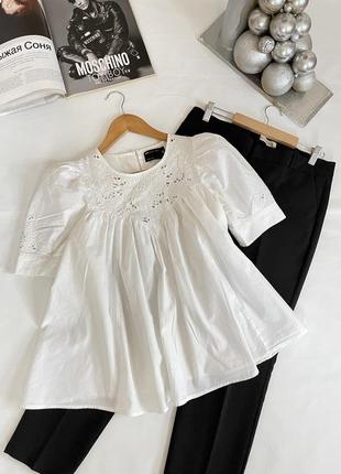 Шикарная белоснежная блуза6 фото