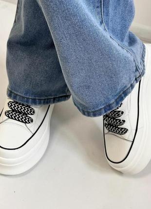 Мега стильные кроссовки,сникерсы на плотформе, натуральная кожа, турция 🇹🇷.