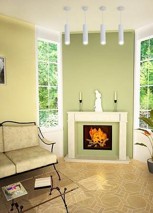 Підвісний світлодіодний світильник feron h-fen hl570 12w  білий5 фото