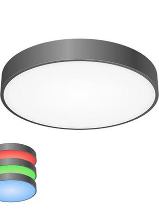 Светильник светодиодный  65w rgb вк черный с пультом ду